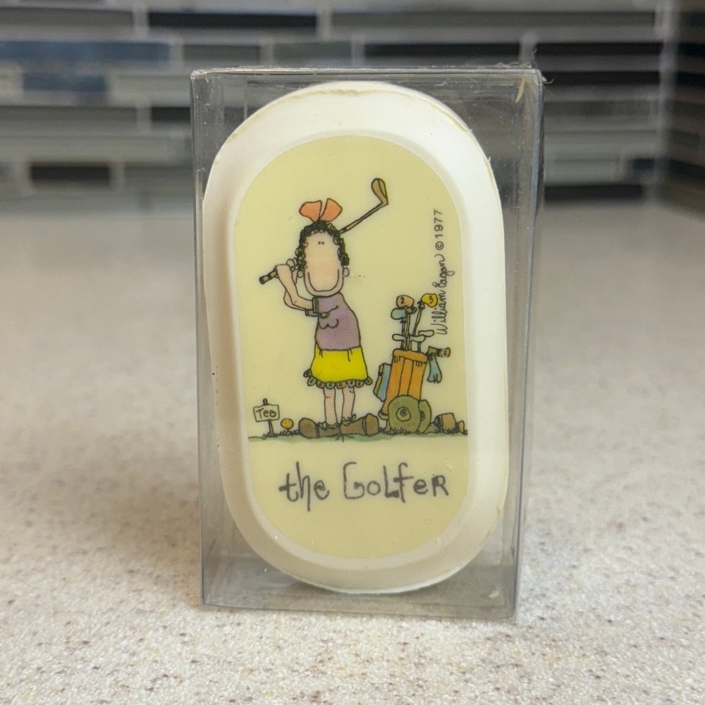 VTG 1977 Bill Eagan "The Golfer" French Milled Bar Soap NEW Novelty Gift 3oz USA